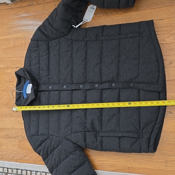 STYLUS BRAND MENS DARK GRAY HEATHER SNAP FRONT WINTER COAT SIZE XL - Picture 11 of 13